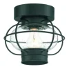 * Outdoor Lighting|Top 10 Patriot Lighting® Shoalview Bronze 1-Light Outdoor Flush Mount Ceiling Light