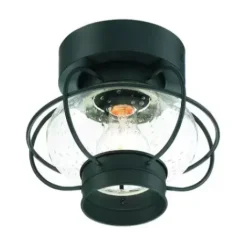 * Outdoor Lighting|Top 10 Patriot Lighting® Shoalview Bronze 1-Light Outdoor Flush Mount Ceiling Light