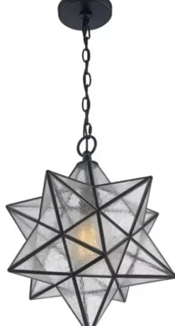 * Indoor Lighting|Top 10 Patriot Lighting® Star Black 1 Light Pendant