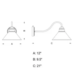 * Outdoor Lighting|Wholesale Patriot Lighting® Outland Aged Iron Outdoor Wall Light