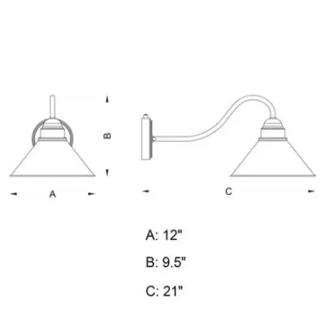 * Outdoor Lighting|Wholesale Patriot Lighting® Outland Aged Iron Outdoor Wall Light