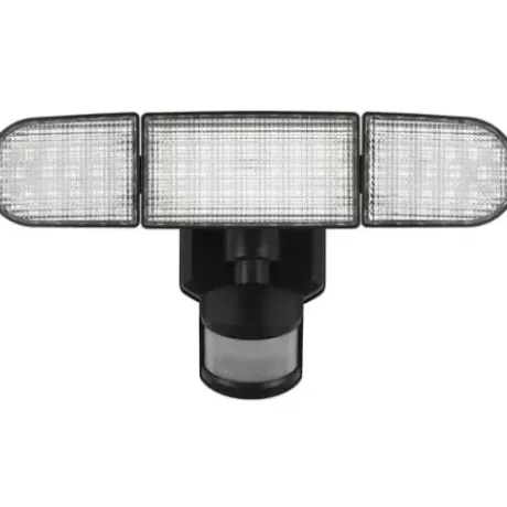 * Outdoor Lighting|Wholesale Patriot Lighting® Led Battery Powered Tri Head Motion Sensor Outdoor Security Flood Light