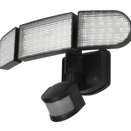 * Outdoor Lighting|Wholesale Patriot Lighting® Led Battery Powered Tri Head Motion Sensor Outdoor Security Flood Light