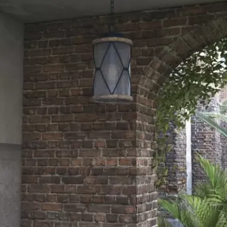 * Outdoor Lighting|Wholesale Patriot Lighting® Elegant Home Bodhi Black & Replica Wood Outdoor Pendant Light