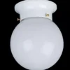 * Indoor Lighting|Wholesale Patriot Lighting® Amity White 1-Light Flush Mount Ceiling Light