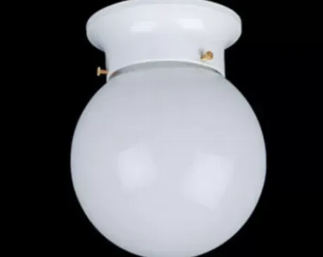 * Indoor Lighting|Wholesale Patriot Lighting® Amity White 1-Light Flush Mount Ceiling Light