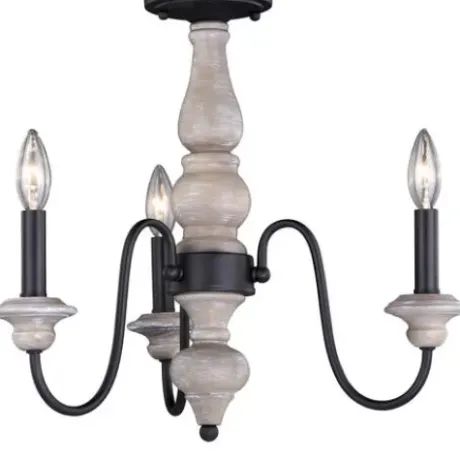 * Indoor Lighting|Wholesale Patriot Lighting® Georgetown Oil Burnished Bronze Semi-Flush Mount Ceiling Light