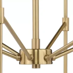 * Indoor Lighting|Wholesale Patriot Lighting® Kedzie Natural Brass 6 Light Chandelier
