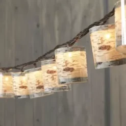 * Outdoor Lighting|Wholesale Patriot Lighting® 8′ 10-Light Birch Bark String Light