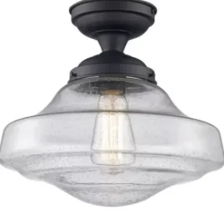 * Indoor Lighting|Wholesale Patriot Lighting® Demi Bronze 1-Light Semi-Flush Mount Ceiling Light