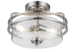 * Indoor Lighting|Wholesale Patriot Lighting® Joska Brushed Nickel 2-Light Semi-Flush Mount Ceiling Light