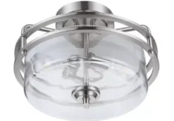 * Indoor Lighting|Wholesale Patriot Lighting® Joska Brushed Nickel 2-Light Semi-Flush Mount Ceiling Light