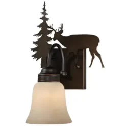 * Indoor Lighting|Wholesale Patriot Lighting® Deer Burnished Bronze 1-Light Vanity Light